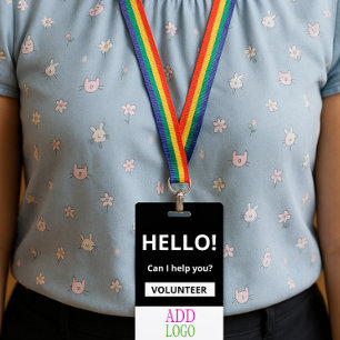 Crachá de Voluntário Personalizado - Foto
