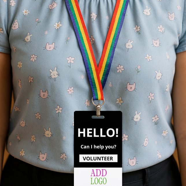 Crachá de Voluntário Personalizado - Foto (Criador carregado)