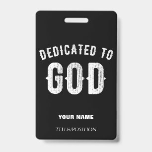 CRACHÁ DEDICADO A DEUS TEXTO BRANCO RESFRIADO PERSONALIZÁ