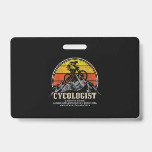 Crachá Definição de Ciclista Engraçado Mountain Bike MTB