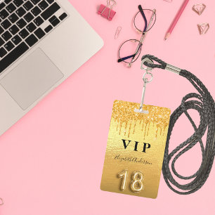 Crachá Derramamento metálico de 18 anos