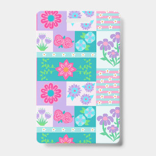 Crachá Desenho de Flores Vibrantes em Flor