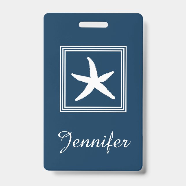 Crachá Design aquático (Front)