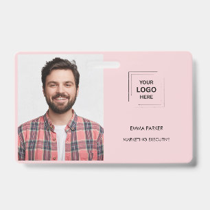 Crachá Design de Identidade Profissional de Funcionário P
