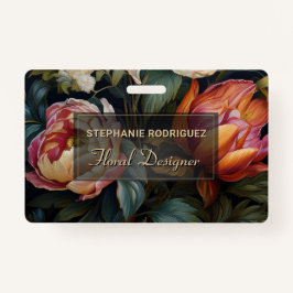 Crachá Design Floral de Pintura Floral Neerlandesa Luxuri