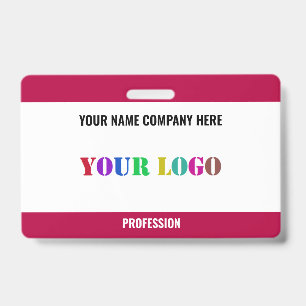 Crachá Design Seu Próprio Logotipo Personalizado Nome Cra