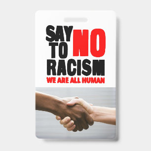 Crachá Diga não ao racismo
