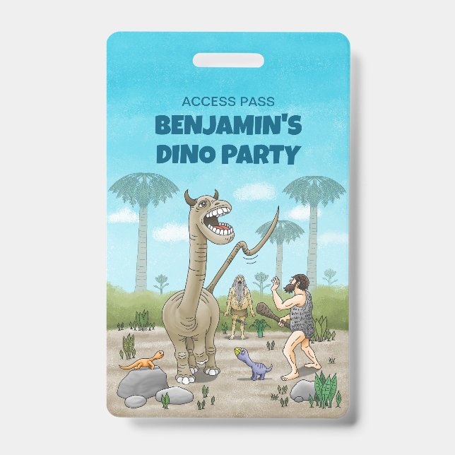 Crachá Dinossauros atendem à idade da pedra (Frente)