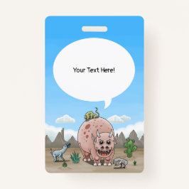 Crachá Dinossauros Fantásticos no Deserto