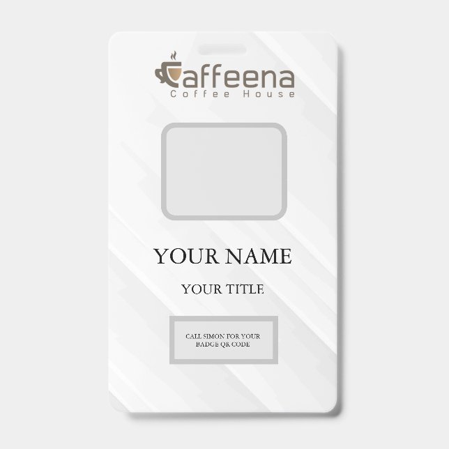 Crachá Distintivo Caffeena (Verso)
