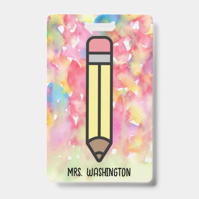 Crachá Distintivo da Escola Divertida (Frente)