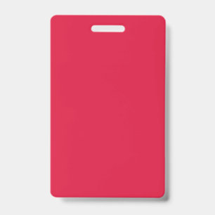 Crachá Distintivo de Evento Personalizado Vermelho Carmes