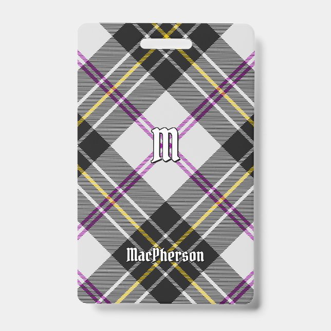 Crachá Distintivo de Tecido Escocês Clan MacPherson Dress (Frente)