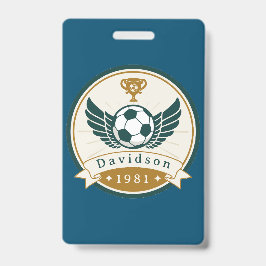 Crachá Distintivo - Futebol - Personalizado - Adicionar N