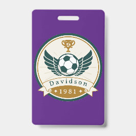 Crachá Distintivo - Futebol - Personalizado - Adicionar N