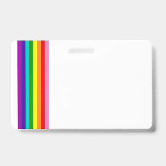 Crachá Distintivo Horizontal da Bandeira do Arco-Íris LGB