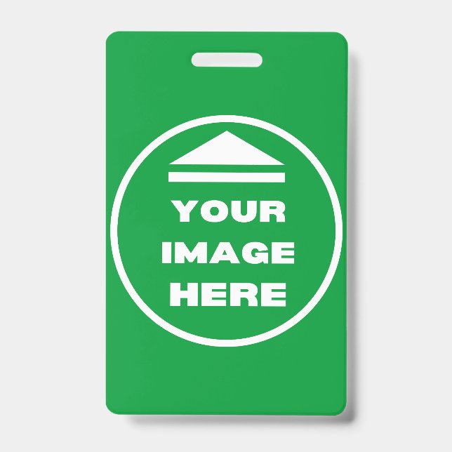 Crachá Distintivo - Personalizado - Adicionar Imagem / Te (Frente)