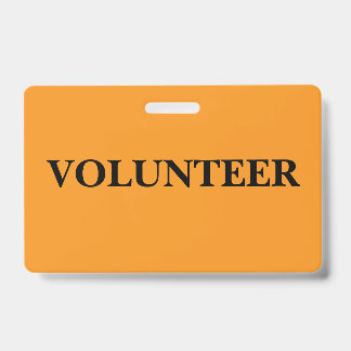 Crachá Distintivo - Voluntário