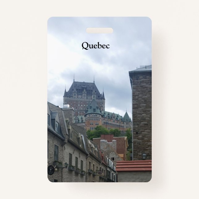 Crachá Distrito histórico na cidade de Quebec (Frente)