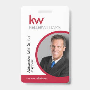 Crachá do Cartão de Identificação Keller Williams