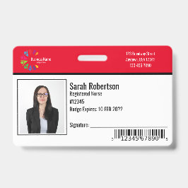Crachá do Funcionário de ID de Segurança - Horizon