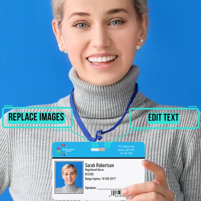 Crachá do Funcionário de ID de Segurança - Horizon (Please enjoy our badge and see all colors and shapes in the collection.)