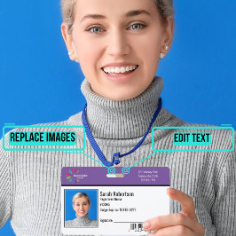 Crachá do Funcionário de ID de Segurança - Horizon