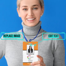 Crachá do Funcionário de ID de Segurança - Vertica