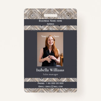 Crachá do membro da empresa ou do centro médico az