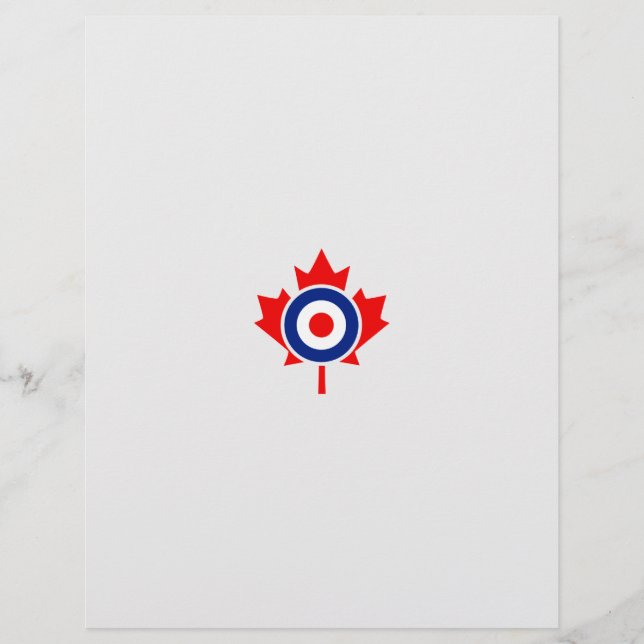 Crachá do Mod do Roteiro de Folha do Canadá (Frente)