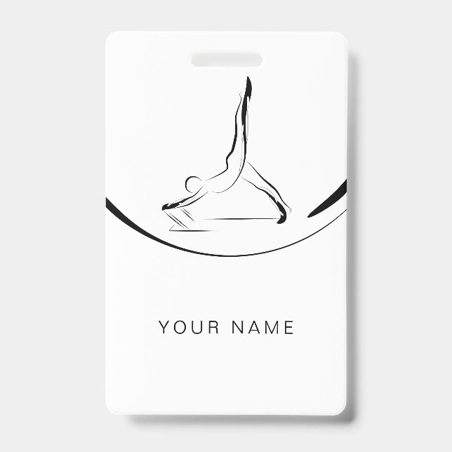 Crachá Dois pilates posam no reformador (Front)