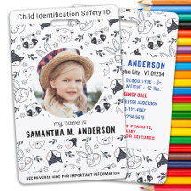 Doodle Animal Cute Personalizado Foto Moderna ID d