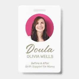 Crachá Doula de Parto | Treinadora de Pós-Parto Foto