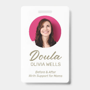 Crachá Doula de Parto Treinadora de Pós-Parto Foto