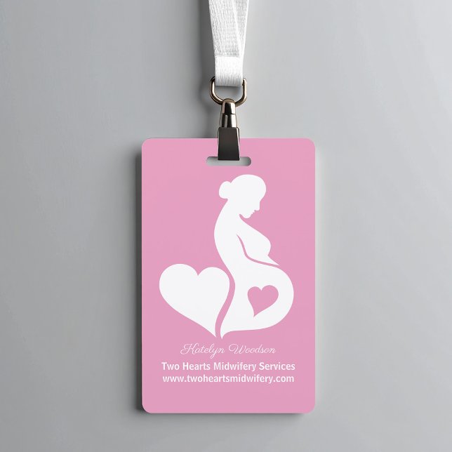 Crachá Doula Pink Pregnancy Hospital de Gravidez (Criador carregado)