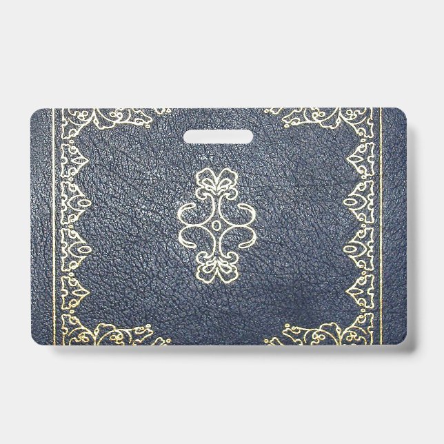 Crachá Dourado e Azul Caído (Frente)