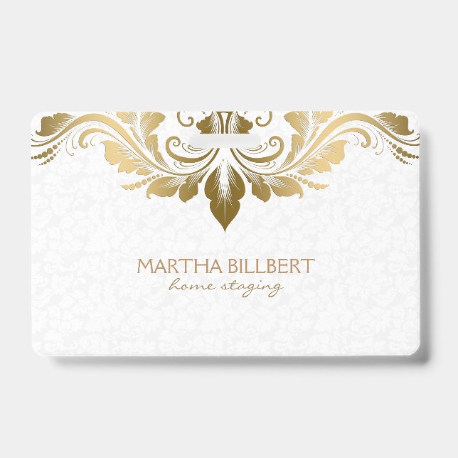 Crachá Dourado traço suave (Front)