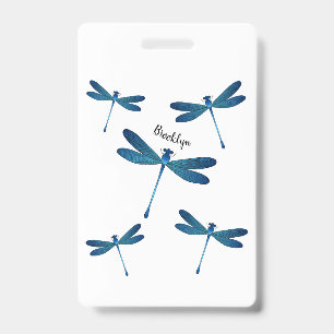 Crachá Dragonfly cartoon illustration