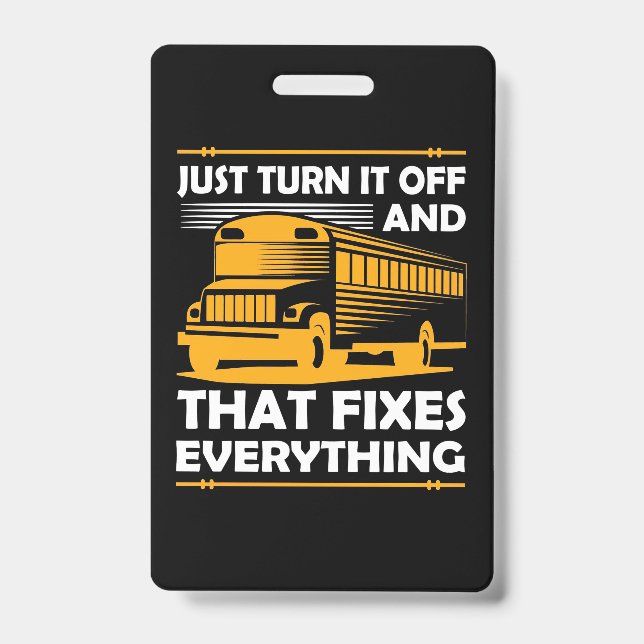 Crachá Driver De Barramento Apenas Desligue (Frente)