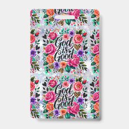 Crachá É Bom Deus Presente Religioso Cristão Identificado