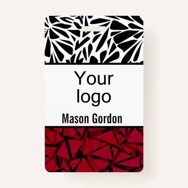 Crachá elegante e minimalista (Frente)