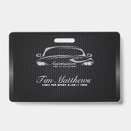 Crachá Elegante negócio de carros moderno minimalista pre