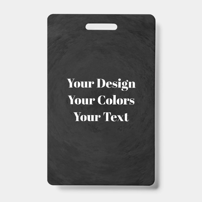 Crachá Em Branco - Crie o seu próprio personalizado (Frente)