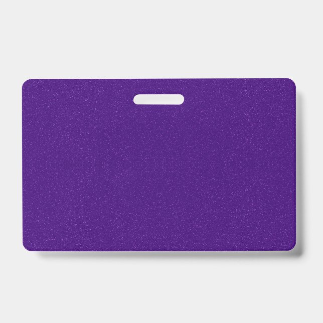Crachá Emblema com Efeito de Brilho Roxo Personalizado (Frente)