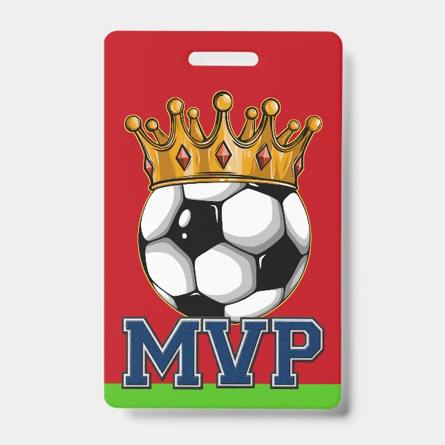Crachá Emblema de MVP de Futebol (Frente)
