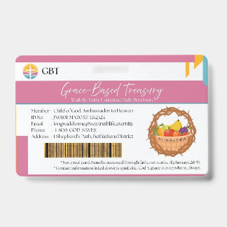 Crachá Emblema GBT (Lembre-se da Graça Cristã)