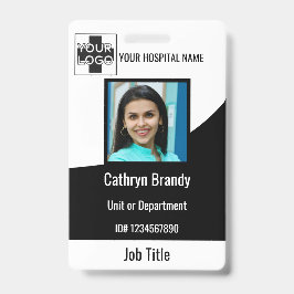 Crachá empregado personalizado do hospital ou clínica pre