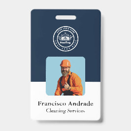 Crachá Empresa de Cobertura | Serviços de Logotipo Person