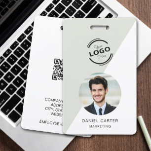 Crachá Empresa de ID de Foto de Funcionário