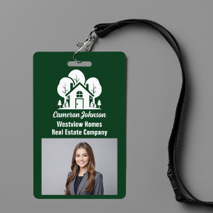 Crachá Empresa de Imóveis Florestais Corretor Personaliza